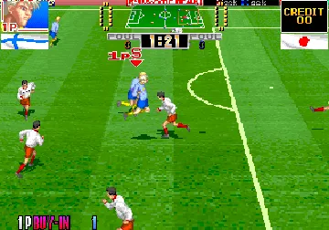 Hat Trick Hero '93 (Japan) screen shot game playing